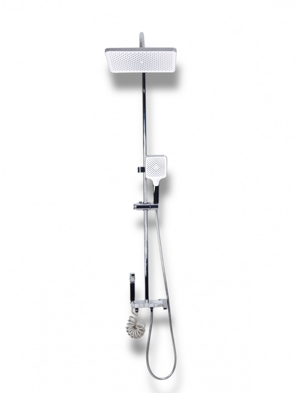 Allimo Prinç Gövde Bataryalı Duş Seti KROM PİANO