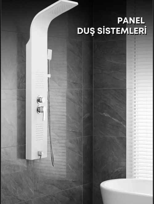 Allimo Paslanmaz Kendinden Bataryalı Duş Paneli