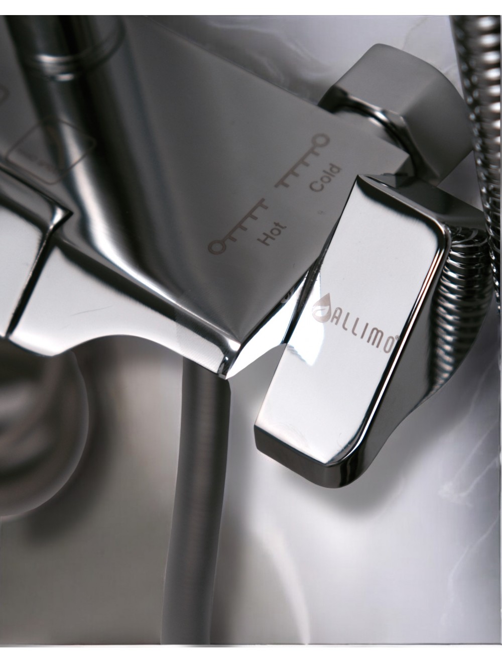 Allimo Prinç Gövde Bataryalı Duş Seti KROM PİANO