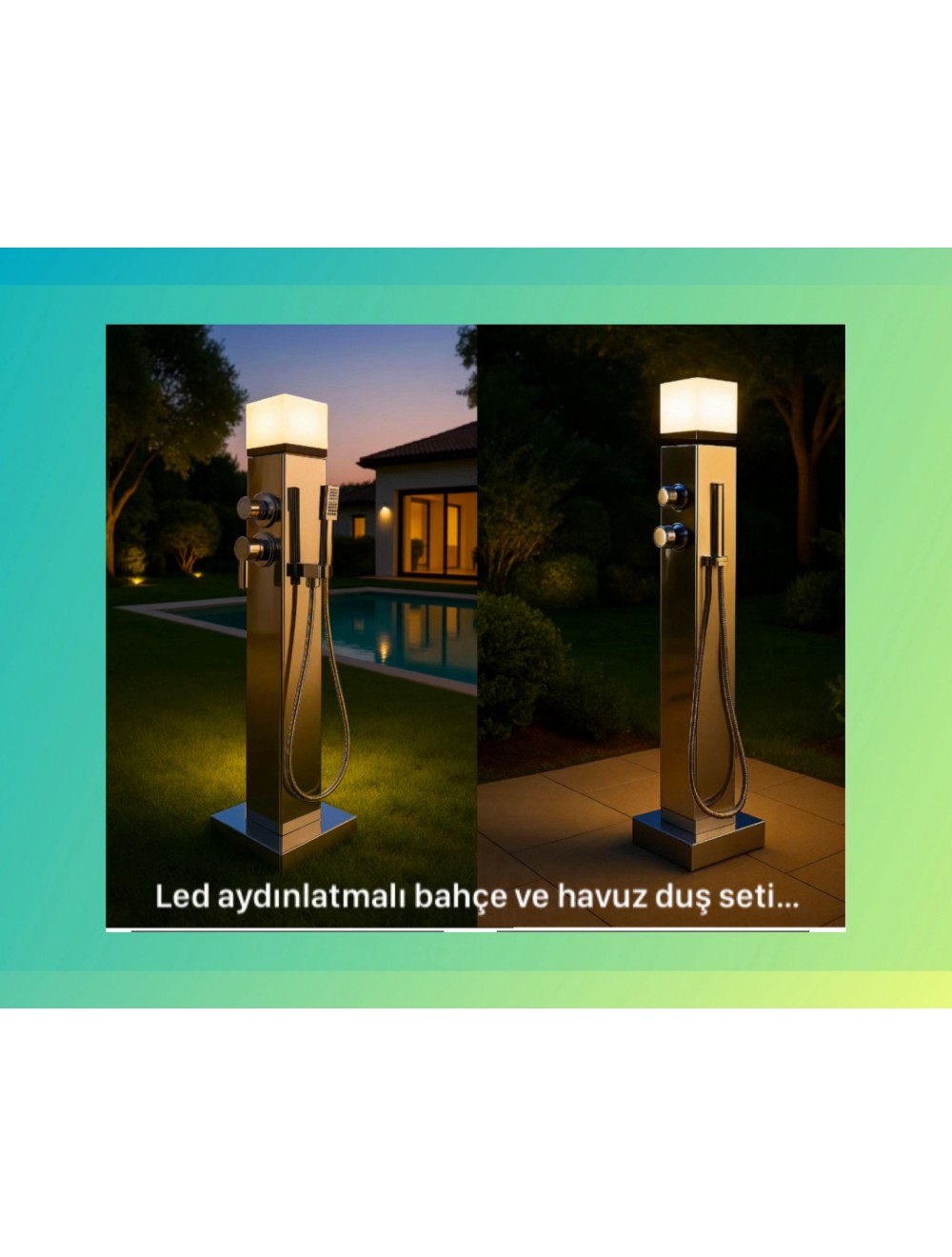 304 Paslanmaz Bahçe ve Havuz Duş Seti